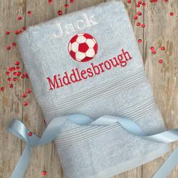 Sports Team Towel Personalised Football Towel
