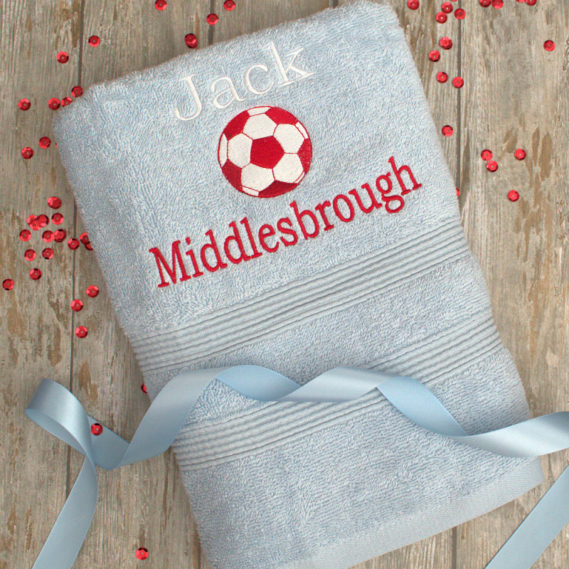 Sports Team Towel Personalised Football Towel
