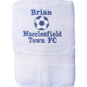 Personalised Football Towels Football Club 3pc Towel Set