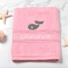 Childrens Personalised Towel Whale Towel Swim or Bath
