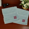 Personalised Initial Flannels Monogram Embroidered Face Cloth Pair