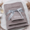 Personalised Towels With Ribbon Choice of Towel Bale Colour