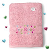 Personalised Hearts Towel Scatter Hearts Bath Towel