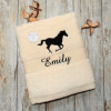 Horse Silhouette Towel Personalised Hand Towel
