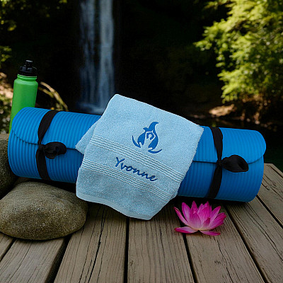Personalised Hot Yoga Bath Towel