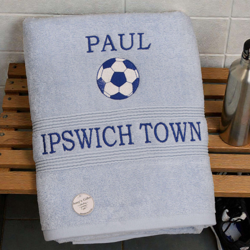 Ipswich Town Football Towel Blue Gift Towel