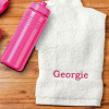 Sports Towel Personalised Gym Towel White