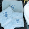 Monogram Bath Towels Flourish Initial Towel Bale