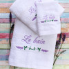 Personalised Towel Lavender Flowers Towel