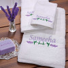 Personalised Towel Lavender Flowers Towel