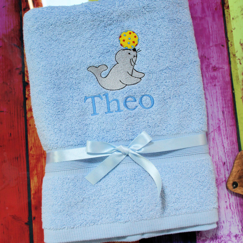 Personalised Kids Towels Embroidered Towel Selection