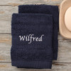 Personalised Face Cloths Navy Blue Pair of Flannels