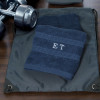 Gym Towel and Bag Personalised Navy Gift Set