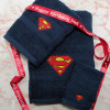 Superman Towel Bale Embroidered Super Initial Towel Set