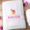 Girls Bath Towel Kids Embroidered Personalised Bath Towel Gift