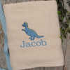 Childrens Bath Towels Personalised Dinosaur Rex Towel