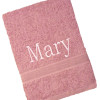 Personalised Pink Towel Embroidered Bath Towel