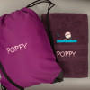 Swimming Towel with Bag Personalised Purple Swim Towel Set