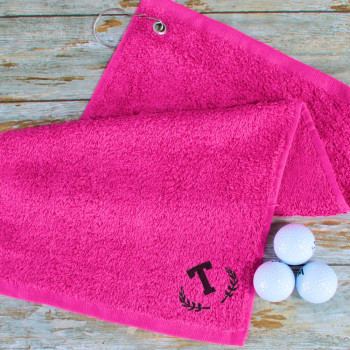 Monogram Golf Towel Initial Golf Towel Choice of Colours
