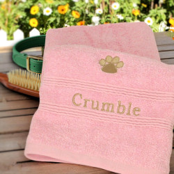 Pet Hand Towel Personalised Dog Paw Print Towel