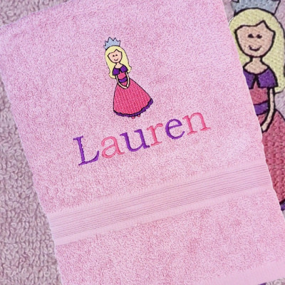 Princess Bath Towel Personalised Pink Princess Towel