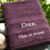Personalised Bath Sheets Large Towel Colour Choices
