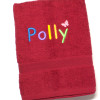 Rainbow Named Bath Towel Cheerful Embroidered Name Towel