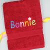 Rainbow Named Bath Towel Cheerful Embroidered Name Towel