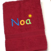 Rainbow Named Bath Towel Cheerful Embroidered Name Towel