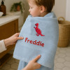 Childrens Bath Towels Personalised Dinosaur Rex Towel