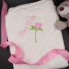 Personalised Baby Towel Rose Embroidered Hooded Towel