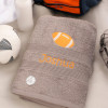 Rugby Football Towel Personalised Rugby Embroidered Bath Size