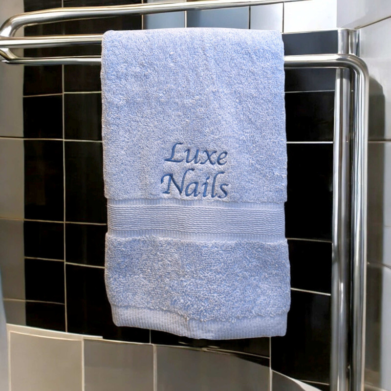 Embroidered Salon Spa Towel Personalised Business Name