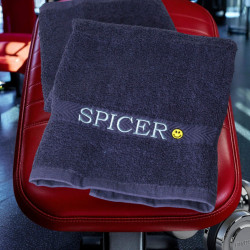 Personalised Gym Towel Smiley Emoji Workout Towel