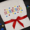 Childs Personalised Towel Name and Stars Towel