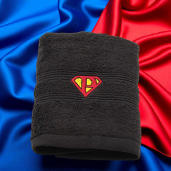 Superman Guest Towel Personalised Super Monogram Towel