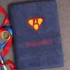 Personalised Super Dad Towel Super Monogram Towel and Name