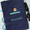 Personalised Swim Towel Embroidered Name Swimming Towel