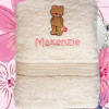 Teddy Bear Towel Personalised Bath Towel