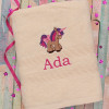 Unicorn Towel Personalised Kids Bath Towel