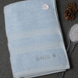 Personalised Towels Corner Embroidered Named Towel