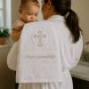 Baptism Towel White Embroidered Christening Gift Towel