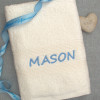 Personalised White Bath Towel Custom Embroidered Towel - Amy's Gifts