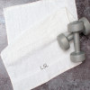 Sports Towel Personalised Gym Towel White