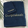 navy sheet flannel gift set