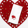Valentines Handkerchiefs Cupid Personalised Hankies Gift Set of 3