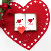 Love Heart Handkerchiefs Personalised Sweetheart Hankies Pair