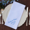 Personalised Dinner Napkins Large Luxury Embroidered Cloth Napkin