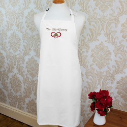 Personalised Grooms Apron Marriage Rings Wedding Apron