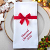 Personalised Dinner Napkins Large Luxury Embroidered Cloth Napkin